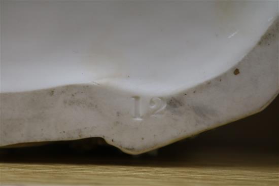 A Royal Dux type figure and another bisque figure